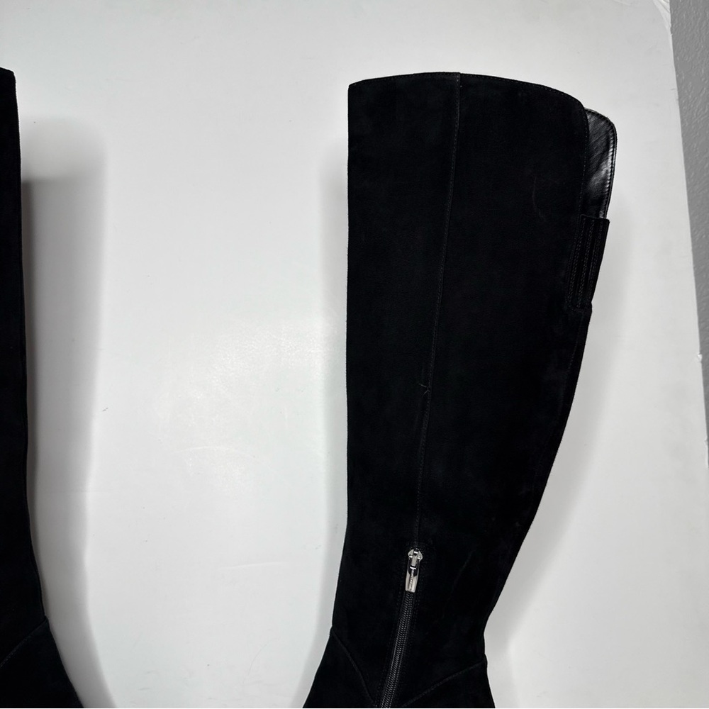 Vince Camuto Seselti Black Suede Pointy Toe Tall Boot 8 1/2 M - Picture 7 of 16